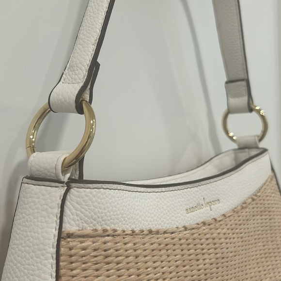 Nanette Lepore Barri Gorgeous Rattan Mini Shoulder Bag Purse Perf for Travel - Picture 3 of 6